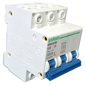 Siguranta automata tip intreruptor 3P, 32A, 750V, EBS1Z-63, Ebasee - Img 3