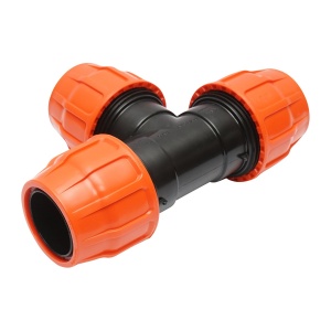 Teu egal compresiune Layflat, D3x3x3 toll, PN6, pentru sisteme irigatii, Cod: DISLT87, Poelsan - Img 3