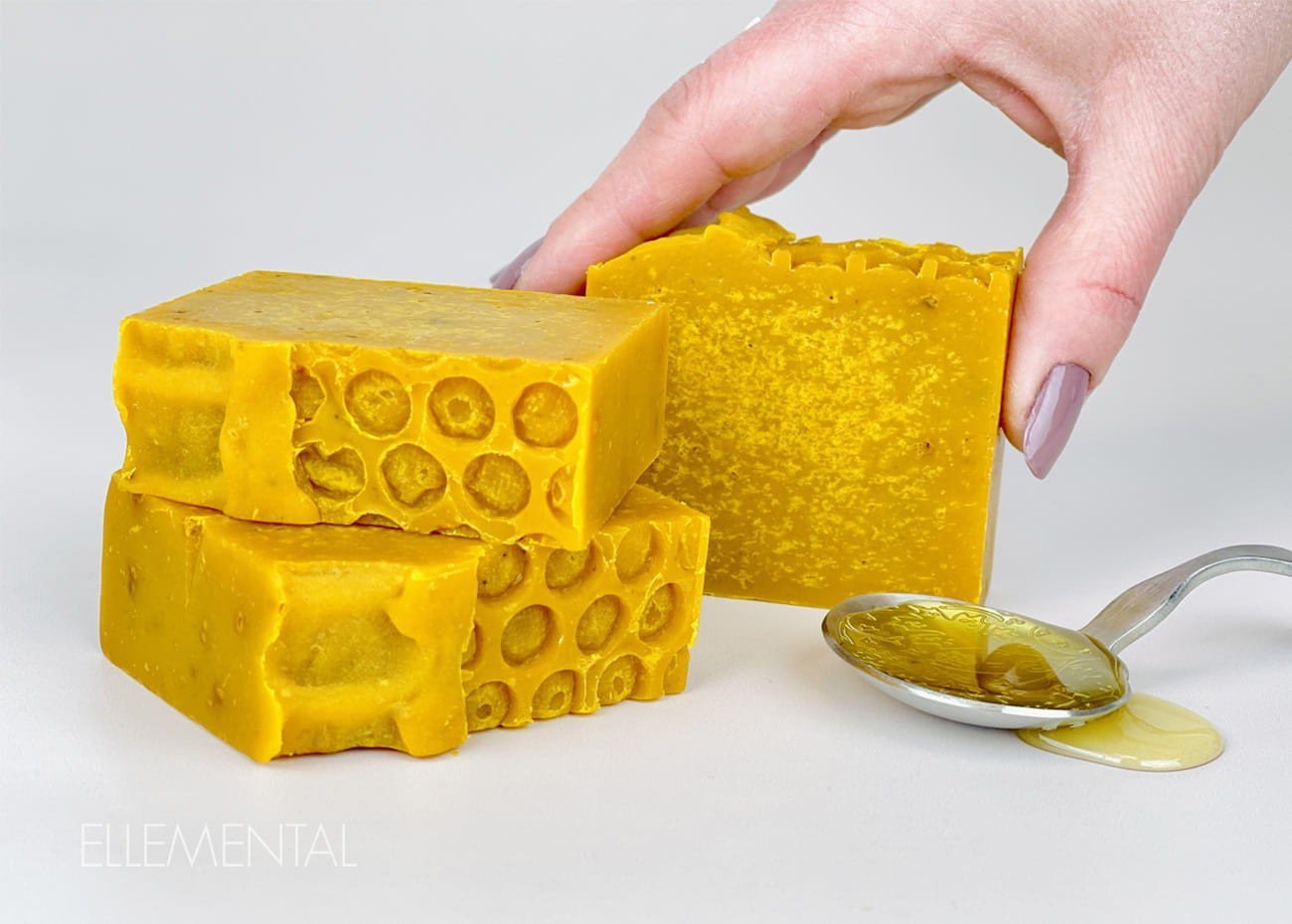 Sanfte Seife mit Lanolin, Honig und Blütenpollen