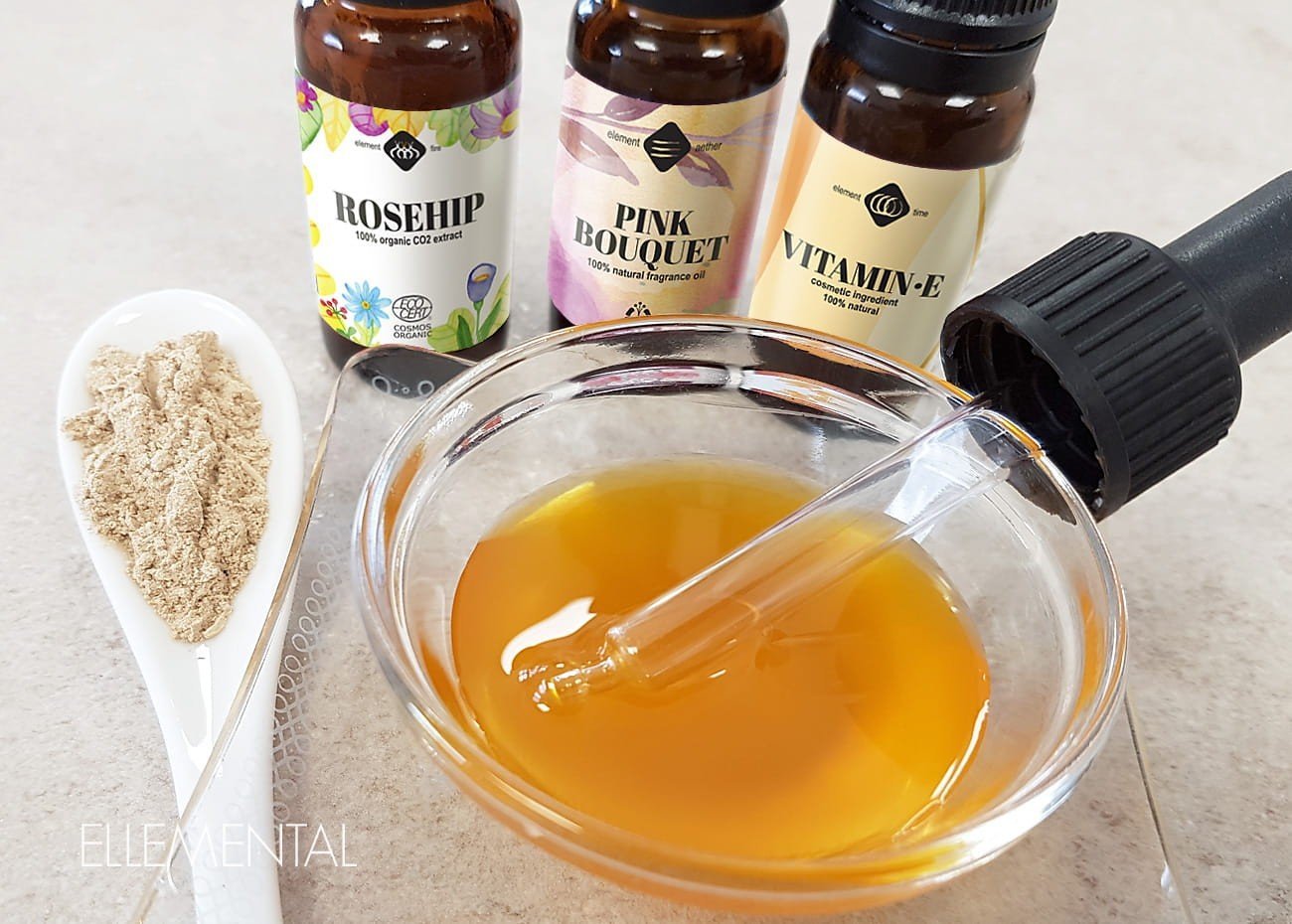 Sérum de massage facial à l'ashwagandha et à l'églantier