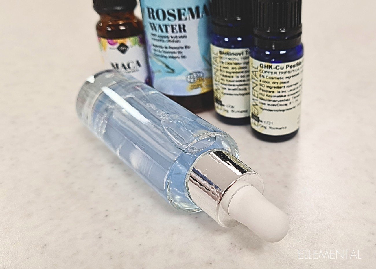 Siero per la crescita dei capelli Rosmarino e peptidi