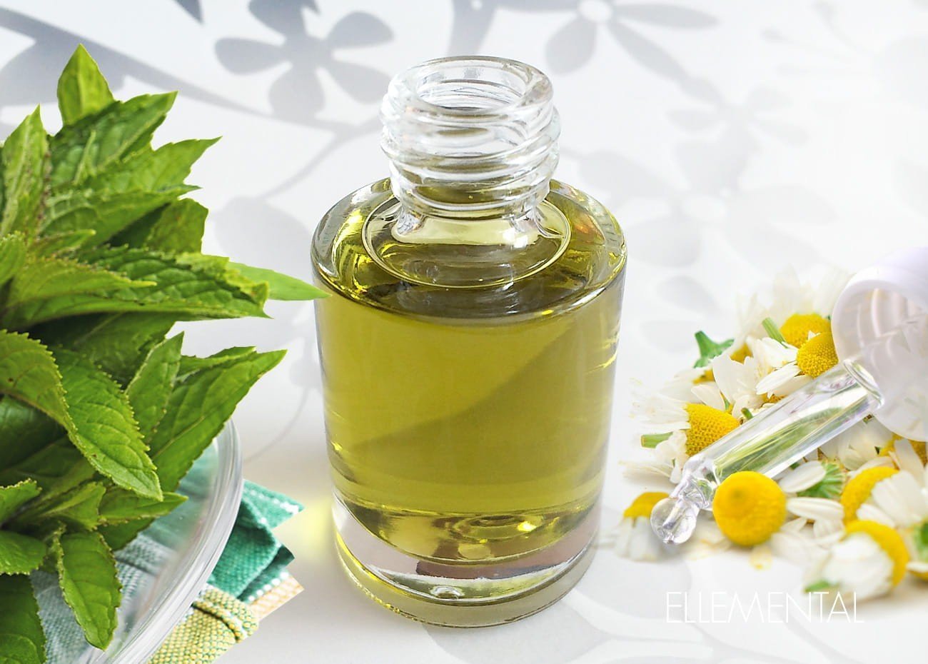 Aceite refrescante, calmante y antiinflamatorio