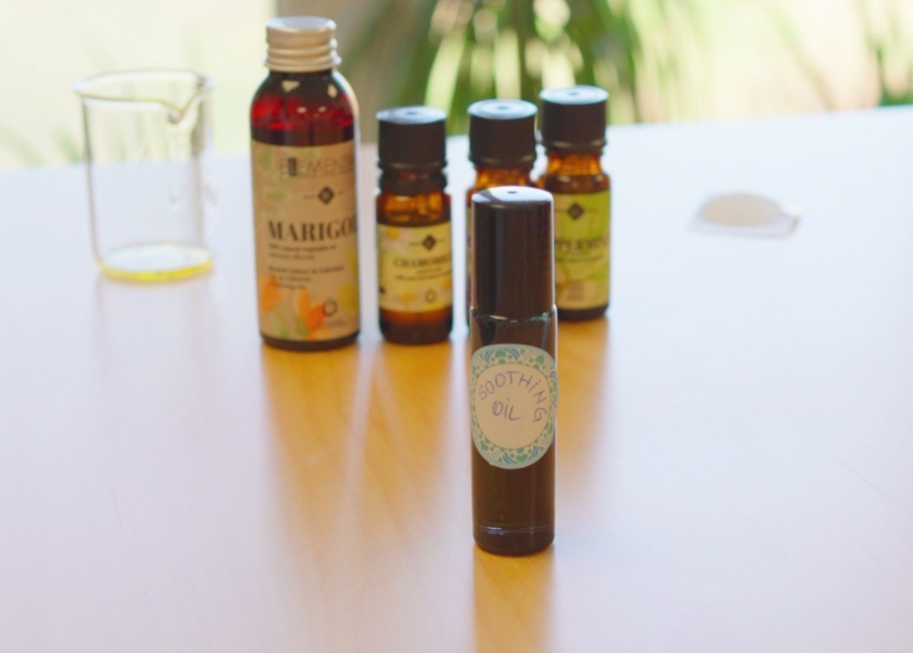 Aceite calmante para picaduras de insectos