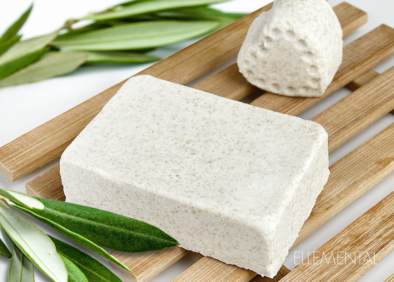 Barra exfoliante espumosa sin jabón