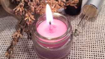 Lavender & Violet Candle