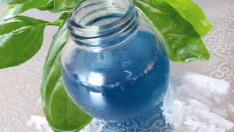 Gel douche énergisant au menthol et au basilic