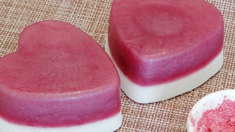 Pink-lilac soap