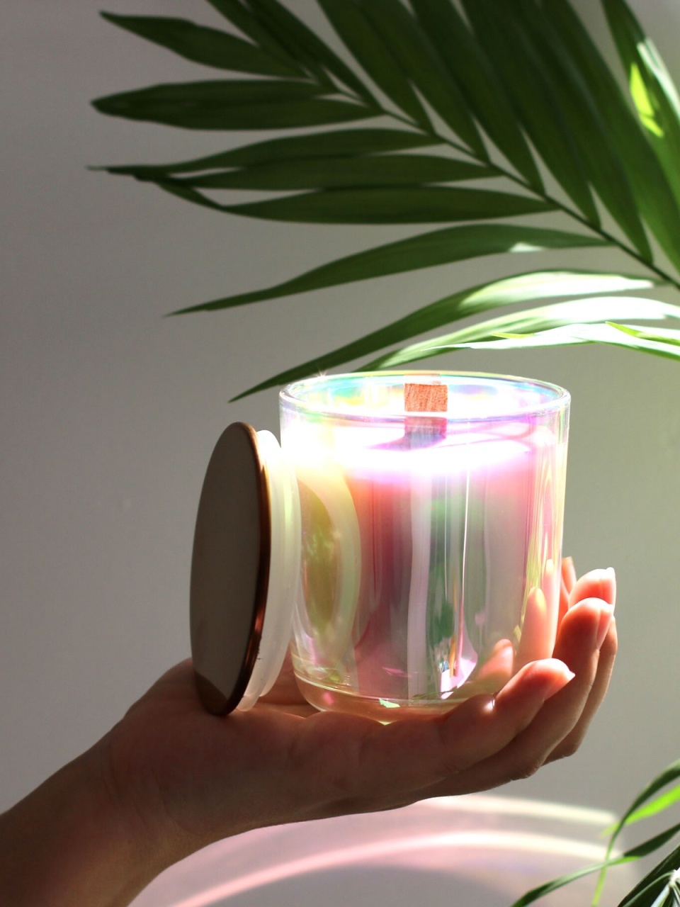 IRIDIS candle jar with lid 300 ml