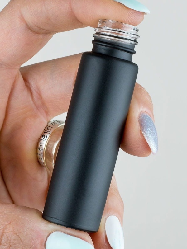 Roll-on 10 ml – Miniflasche matt schwarz