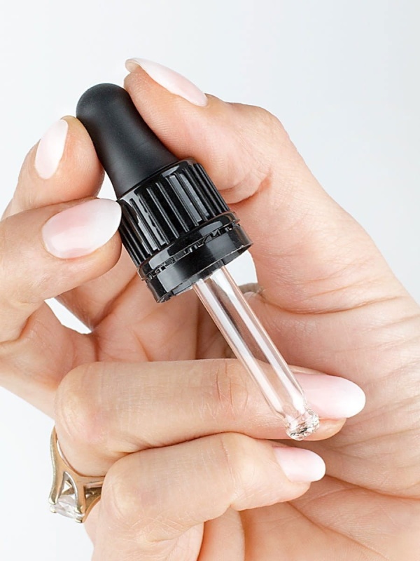 Glass dropper Pipette for 10 ml DIN18 bottles