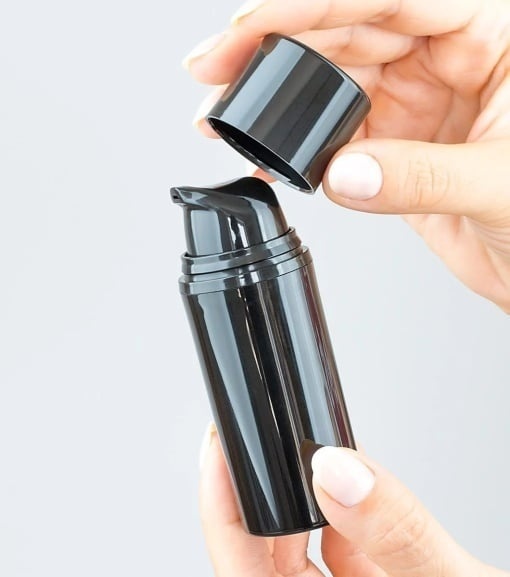 Flacon airless Lyra noir, 30 ml