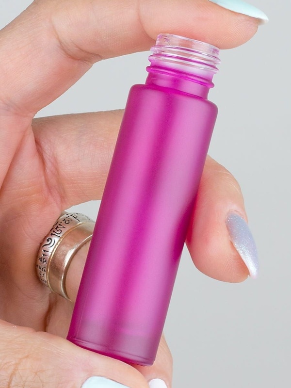 Roll-on 10 ml – Miniflasche matt rosa