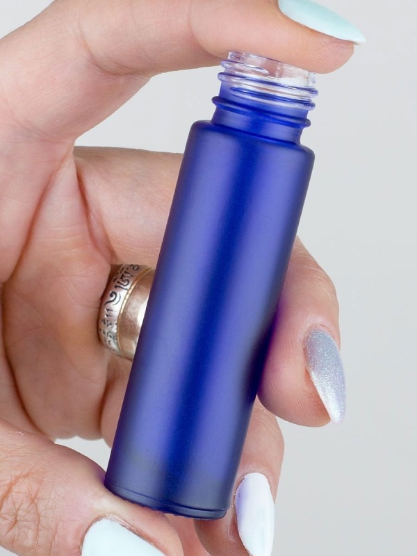 Roll-on 10 ml - Miniflasche matt blau