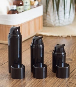 Flacon airless Lyra noir, 30 ml - Img 3