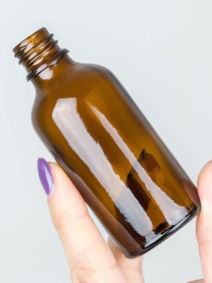 Glass bottle Brown DIN18, 50 ml