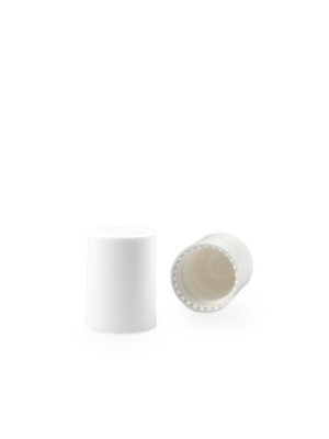 Bouchon blanc pour mini roll-on en verre de 10 ml - Img 2