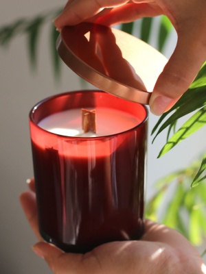 Candle jar AMOUR with lid 450 ml - Img 3