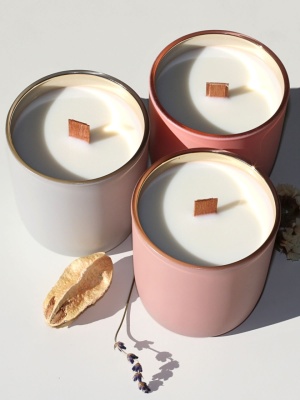 Candle jar SATIN ROSE 300 ml - Img 4