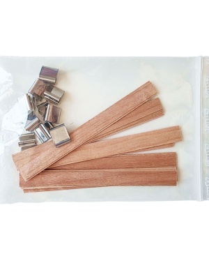 Double booster wooden wicks with base M set of 10 - Img 8