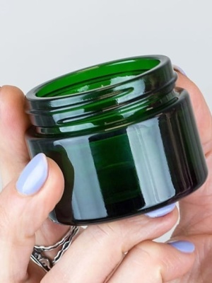 Ele Pot en verre vert avec couvercle, 50 ml - Img 2