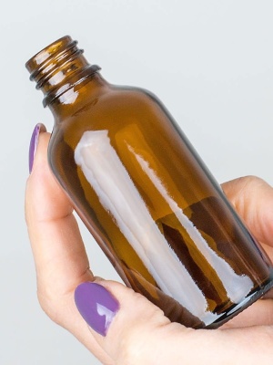 Glass bottle Brown DIN18, 50 ml - Img 3