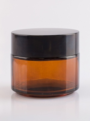 Brown glass jar with lid 100 ml - Img 4
