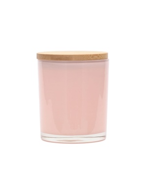Candle jar PASTEL ROSE with lid 300 ml - Img 2