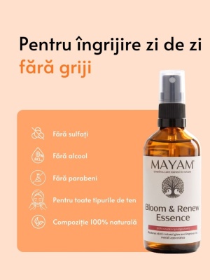 MAYAM, Bloom & Renew Essence – tonico viso rigenerante, well-aging - Img 7