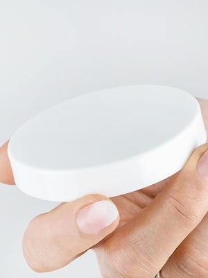 White Lid for 100 and 200 ml PET jars - Img 1