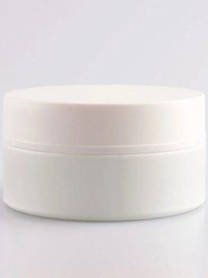 White Matte Glass Jar with lid and disc AK, 200 ml - Img 4