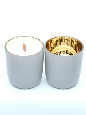 Candle jar SATIN GRAY 300 ml - Img 3