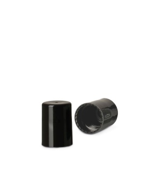 Capuchon noir pour mini flacons roll-on de 10 ml - Img 2