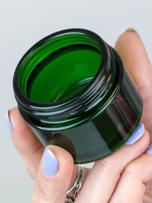Ele Pot en verre vert avec couvercle, 50 ml - Img 4