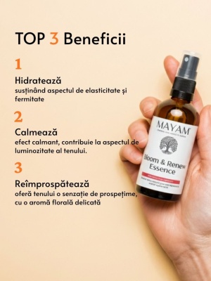 MAYAM, Bloom & Renew Essence – tonico viso rigenerante, well-aging - Img 4
