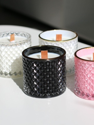 Candle jar BONBON BLACK with lid 300 ml - Img 6