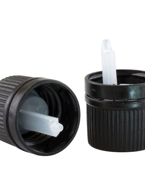 Cap for DIN18 bottles, seal, with dropper - Img 2
