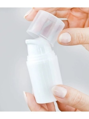 Flacon airless Lyra blanc, 15 ml PP - Img 1