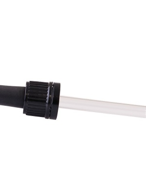 Glass dropper Black for 30 ml DIN18 bottles - Img 4