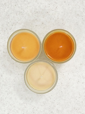 Orange candle color