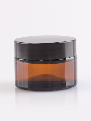 Pot en verre brun avec couvercle 30 ml - Img 3