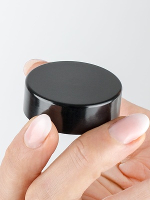 Black lid for Ambra, Clara jars of 30 ml - Img 1