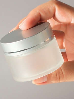 Ele Frost glass jar with lid, 50 ml