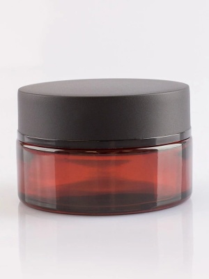Laurence Pot en verre ambré avec couvercle et couvercle, 100 ml - Img 3