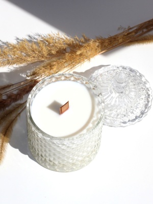Candle jar BONBON CLEAR with lid 300 ml