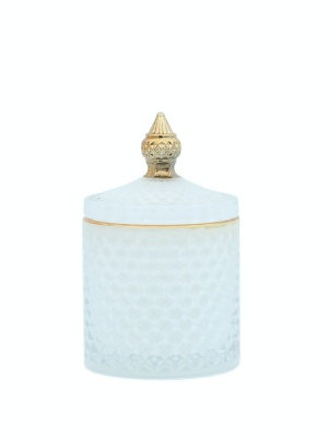 BONBON WHITE candle jar with lid 300 ml - Img 2