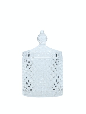 Candle jar BONBON CLEAR with lid 300 ml - Img 2