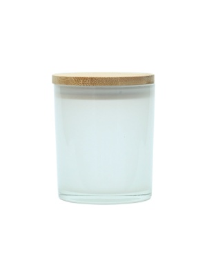 Candle jar PASTEL WHITE with lid 300 ml - Img 2