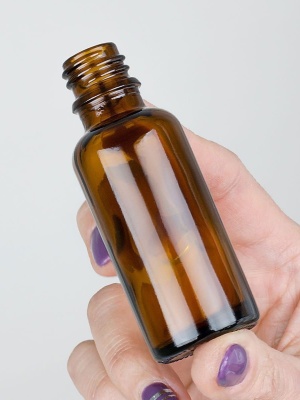 Glass bottle Brown DIN18, 30 ml