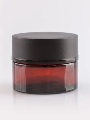 Laurence Pot en verre ambré avec couvercle et couvercle, 50 ml - Img 4