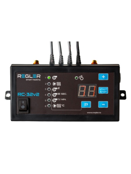 REGLER RC 32v2 - controler pompă IC și ventilator (opțional termostat de cameră și senzor gaze evacuare)
